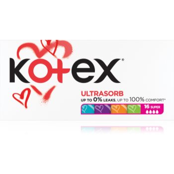 Kotex Ultra Sorb Super tampoane - imagine 2